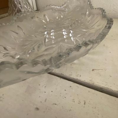 Farmhouse Mercantile Set of Six Glassware Candlesticks, Vase, and Trays Lot