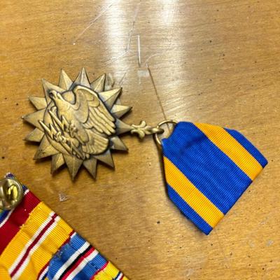 Estate lot of military metals, all metals included in a lot seen in photos