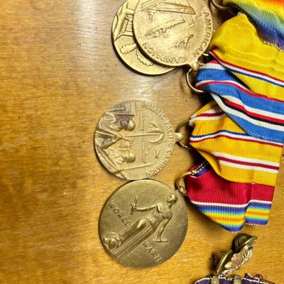 Estate lot of military metals, all metals included in a lot seen in photos