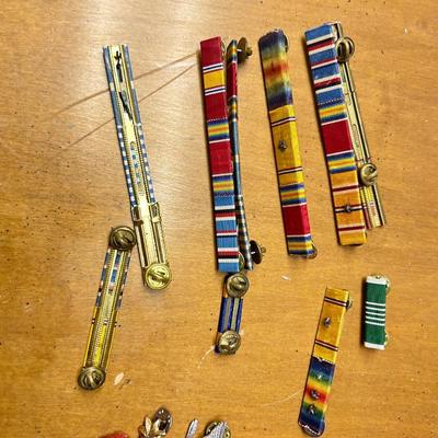 Estate lot of military metals, all metals included in a lot seen in photos