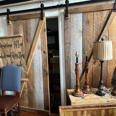 Large Pair of Barn Doors with Hardware