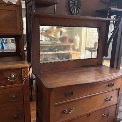 Vintage Dresser with Mirror
