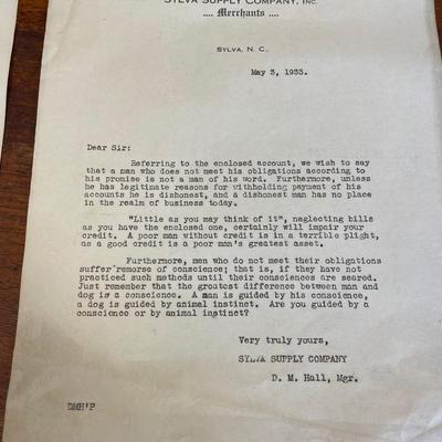 Depression Era Collection Notices Lot 2