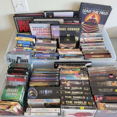 DVDs and cassettes