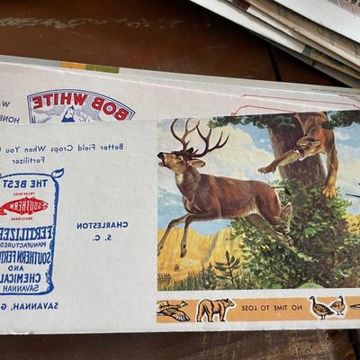 Vintage Advertising Cards Stack of 2 As Found