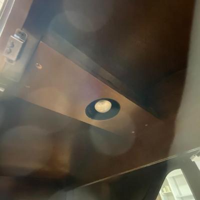 Two-Doored Mirrored and Lighted Curio-cabinet