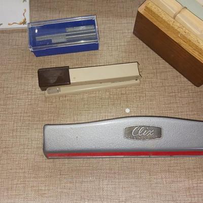 OFFICE SUPPLIES AND A POLAROID CAMERA