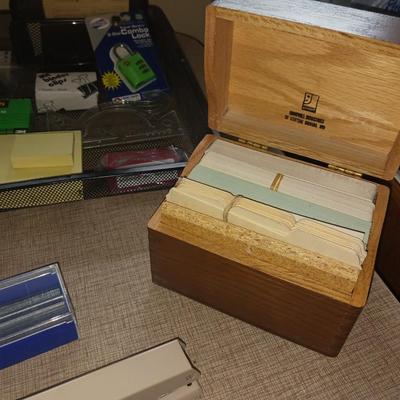 OFFICE SUPPLIES AND A POLAROID CAMERA