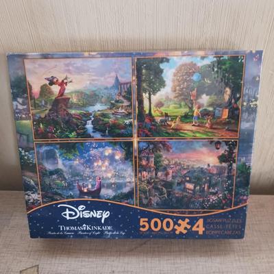 DISNEY THOMAS KINKADE PUZZLES AND 2 OTHERS