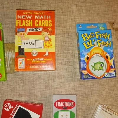 FLASH CARDS, STICKERS AND UNO GAME