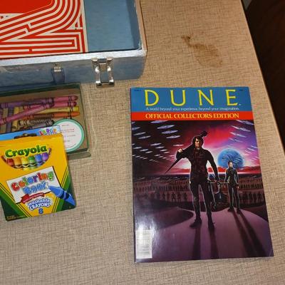 CHILDREN'S ACTIVITY BOOKS AND A SMALL CASE TO CARRY THEM