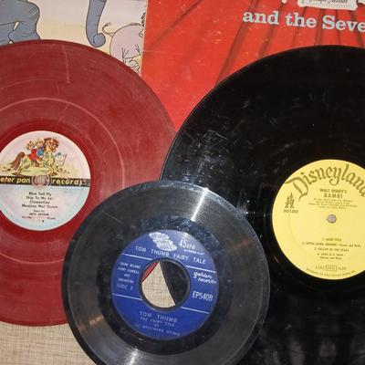 CHILDREN'S RECORD ALBUMS AND 45's