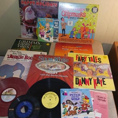 CHILDREN'S RECORD ALBUMS AND 45's