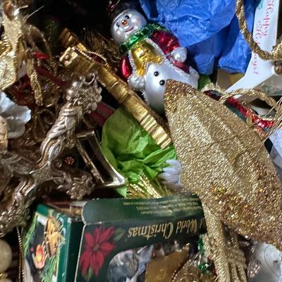 Variety of Christmas Ornaments