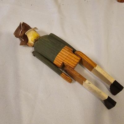 Norma DeCamp Seated Elf & Doll on Bench (L-JS)