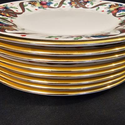 Lenox Holiday Tartan Christmas Plates (L-JS)