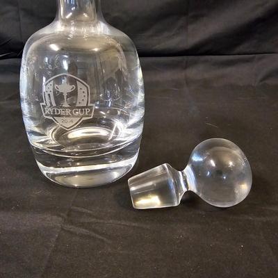 2014 Ryder Cup Decanter & Glasses by Sterling Cut Glass (L-JS)