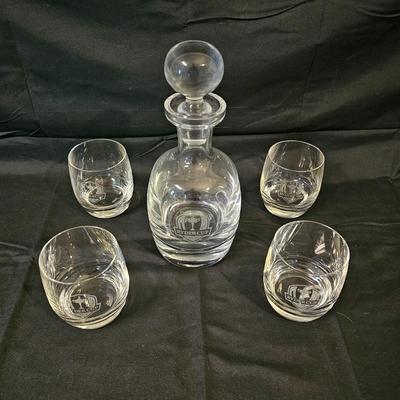 2014 Ryder Cup Decanter & Glasses by Sterling Cut Glass (L-JS)
