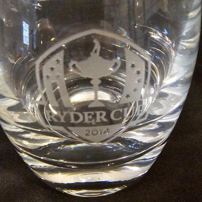 2014 Ryder Cup Decanter & Glasses by Sterling Cut Glass (L-JS)