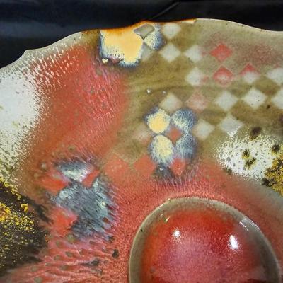 Large Ceramic Bowl w/Center Container (L-JS)