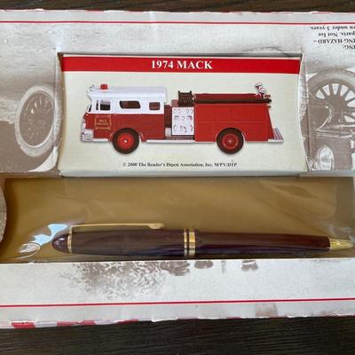 Fire truck and pen combo