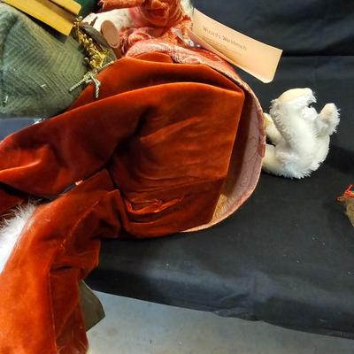 Norma DeCamp Seated Santa Figure & More (L-JS)