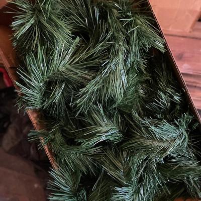 Vintage Christmas Decor Holly and Pine
