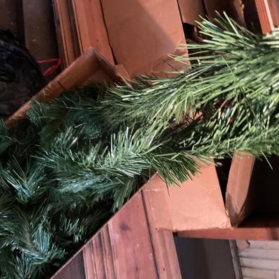 Vintage Christmas Decor Holly and Pine