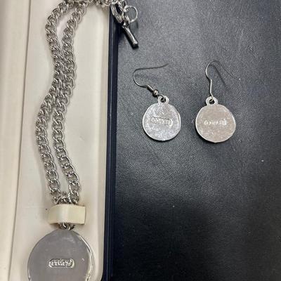 Coach Panther Necklace, Earrings and Silverplate Ring, Utensils