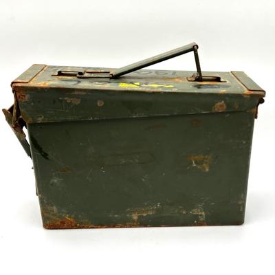 Vintage Authentic Military Ammo Boxes - Set of 2