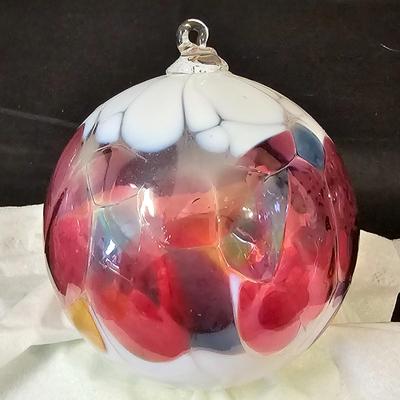 Blown Glass Ornaments & Waterford Bowl (L-JS)