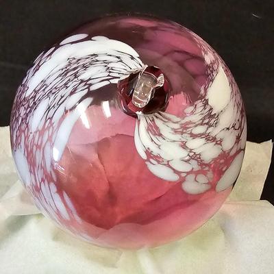 Blown Glass Ornaments & Waterford Bowl (L-JS)