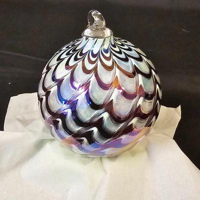 Blown Glass Ornaments & Waterford Bowl (L-JS)