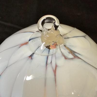 Blown Glass Ornaments & Waterford Bowl (L-JS)