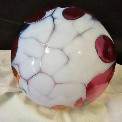 Blown Glass Ornaments & Waterford Bowl (L-JS)