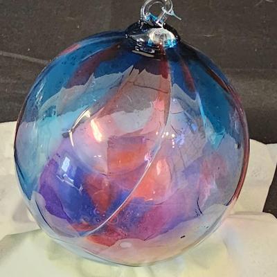 Blown Glass Ornaments & Waterford Bowl (L-JS)