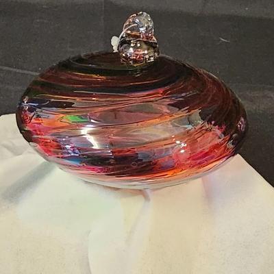Blown Glass Ornaments & Waterford Bowl (L-JS)