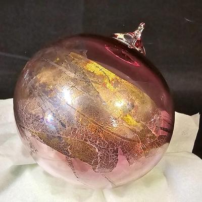 Blown Glass Ornaments & Waterford Bowl (L-JS)