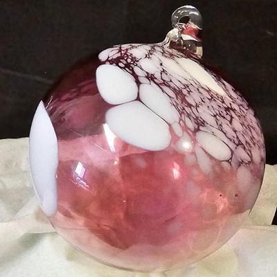 Blown Glass Ornaments & Waterford Bowl (L-JS)