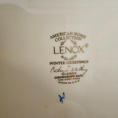 Lenox 'Winter Greetings' China & Serving Dishes (L-JS)