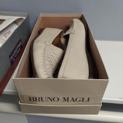 Three Pairs of Size 12 Leather Loafers by Bally and more (PC-BBL)