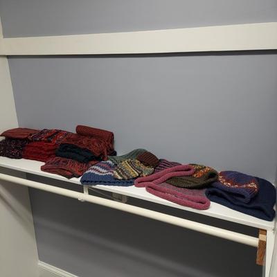 Hand Knit Scarves and Hats (PC-BBL)