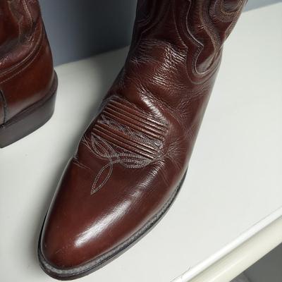 Size 12 Dan Post Cowboy Boots (PC-BBL)