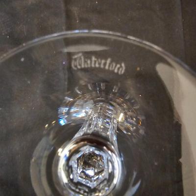 24 Gold-Rimmed Waterford Crystal Goblets (L-JS)