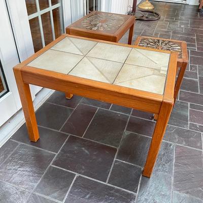 Gangso MCM Tile Topped End Table plus Table Set (SR-SS)