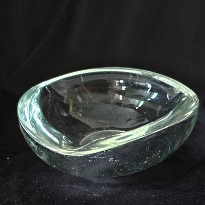 Heavy Clear Crystal Ash tray