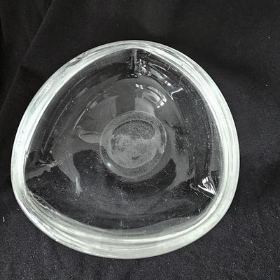Heavy Clear Crystal Ash tray