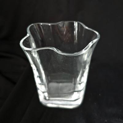 Set Of Three Shaped Candle Holders Clear