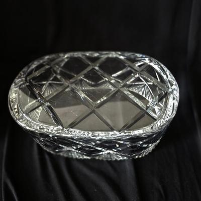 Oblong Crystal Bowl'/Vase