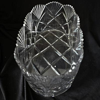 Oblong Crystal Bowl'/Vase